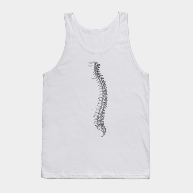 Human Body - Spine Tank Top by be yourself. design